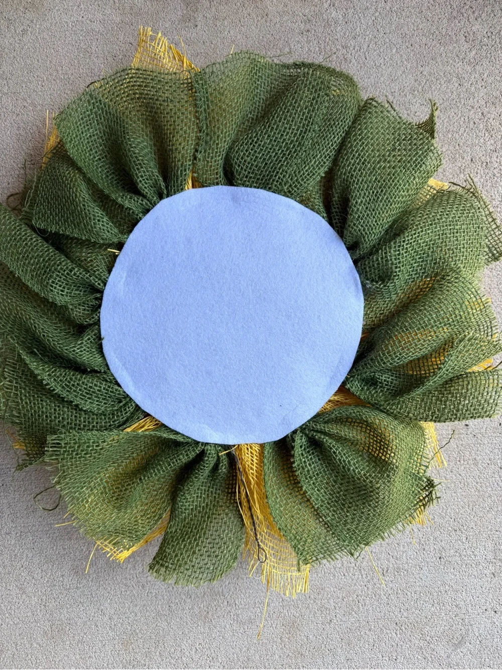 Handmade Rustic Deco Sunflower Wreath